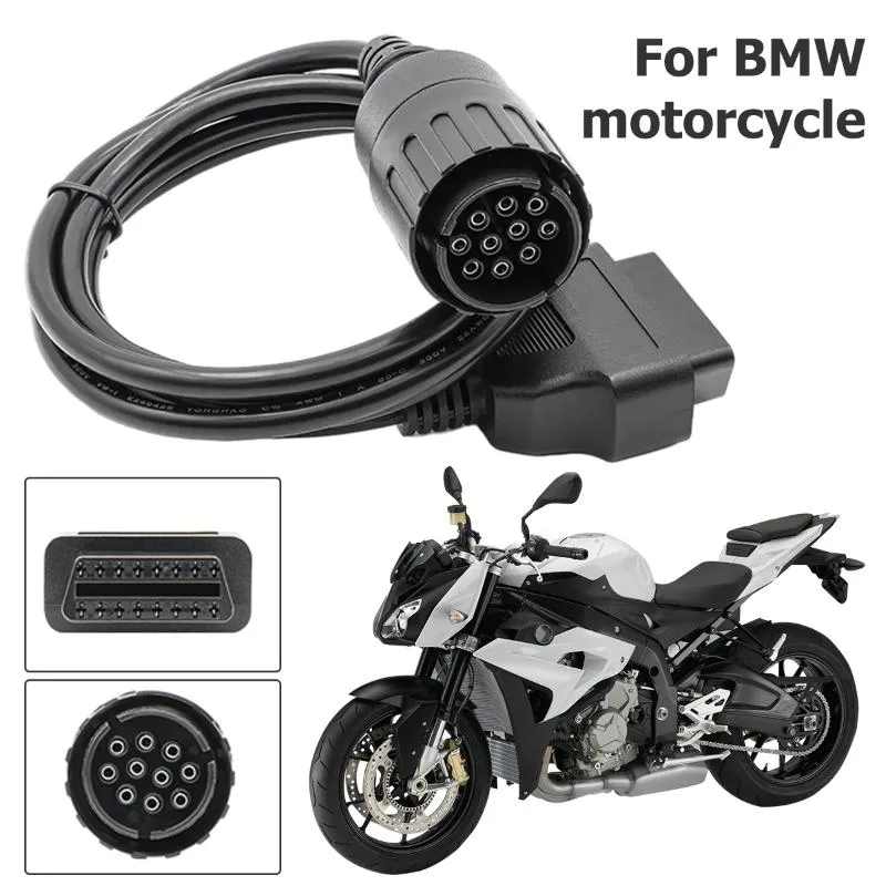 Diagnostiska verktyg Motorcyklar Cable OBD2 10PIN TILL 16PIN CARS MOTO CONNECTOR SCANNER EXTLENT
