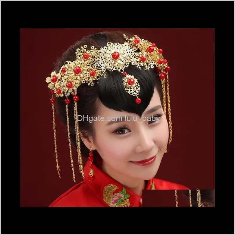 ancient costume bridal headdress handmade wedding hair accessories hair comb a-48