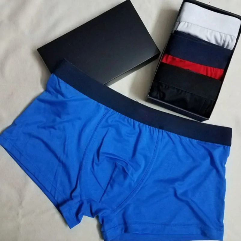 boxer da uomo Mutande 1 scatola = 3 pezzi Uomini sexy Pantaloncini Intimo Intimo traspirante Sport casual Comodo formato asiatico Può essere