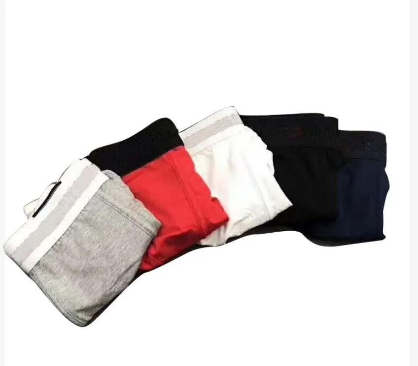 Bomull Män Underkläder Boxer Kort Shorts Underbyxor Brev runt Ungdom Roliga Sexiga Boxers 6 Färger Mens Penis Cuecas Boxer Homme 5PCS / Lot