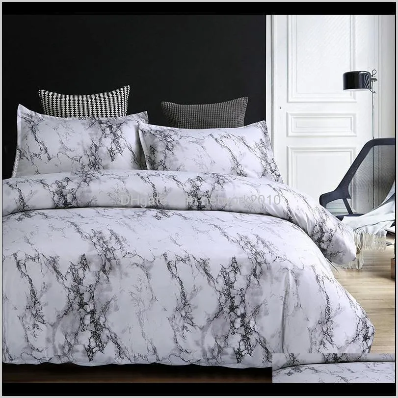 marble pattern bedding sets duvet cover set 2/3pcs bed set twin double queen quilt cover bed linen duvet cover bedspread pillowcase