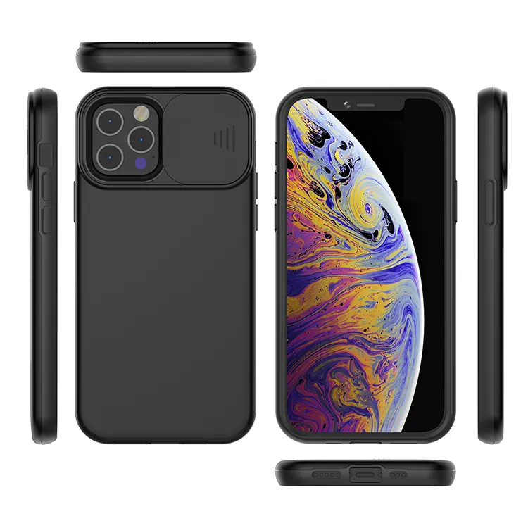 Telefooncases voor Huawei Y7a Y7 Prime Y9A Y8S TPU pc armor schuif venster Push volledige camera lens bescherming achterkant