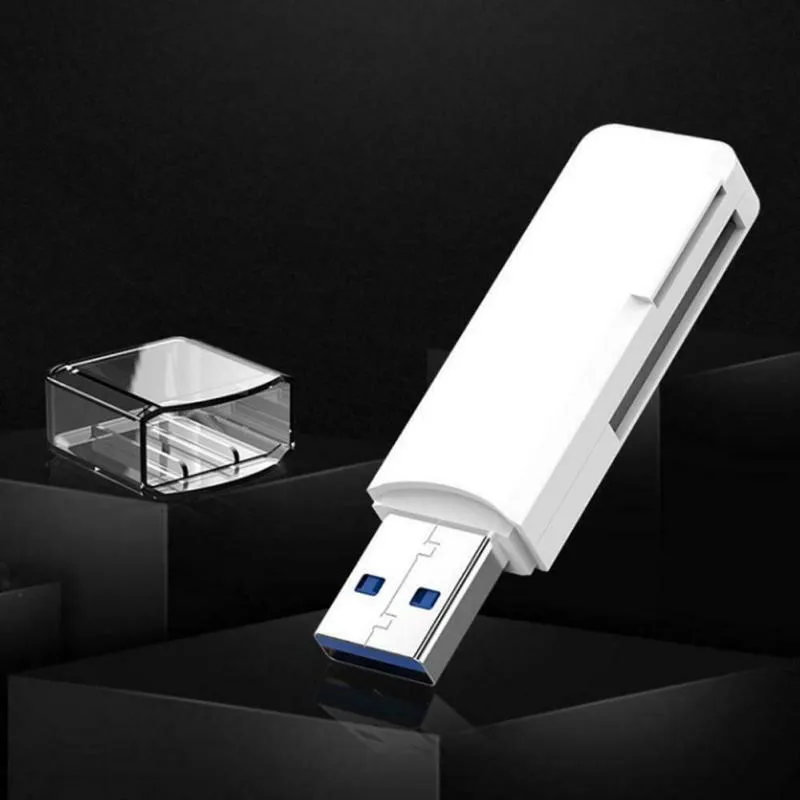 2-in-1 USB 3.0 Micro SD Card Reader - High-Speed TF TransFlash Adapter ...