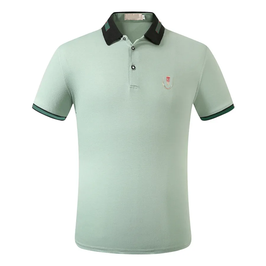 2021 Moda Gömlek Erkek Polo At Etiket Gömlek Adam Yüksek Sokak Nakış Jartiyer Küçük Baskı Markaları En Kaliteli Pamuk Giyim Tees M-3XL