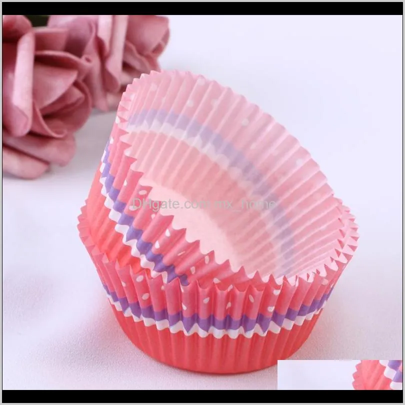 100 pcs paper baking cups cupcake wrappers liners muffin cases cake cup party favors (red)