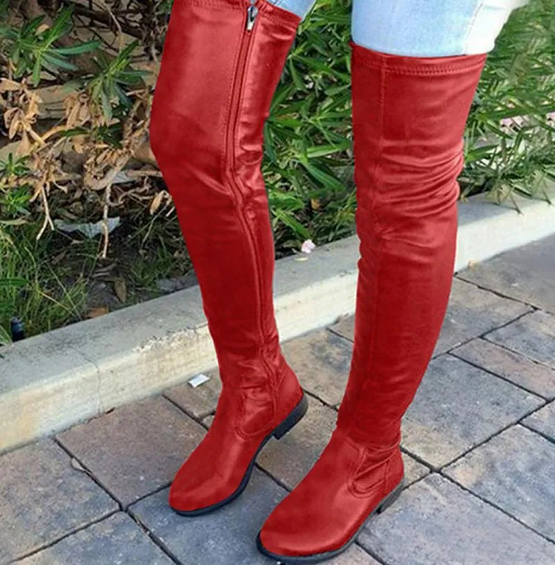 Vintage Leather Knee Low Flat Heel Leather Thigh High Boots For Women Gladiator Style Plus Size Available SF0887 From Dunqiu 53.18 DHgate.Com