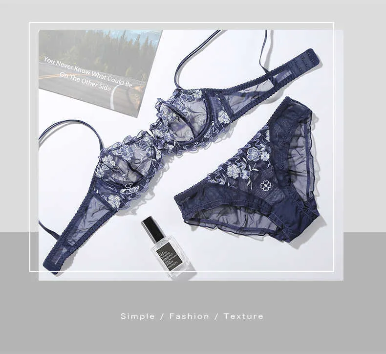 Lilymoda Womens Lace Embroidered Bra And Panty Set Back Ultrathin, Sexy  Lingerie Q0705 From Sihuai03, $13.27