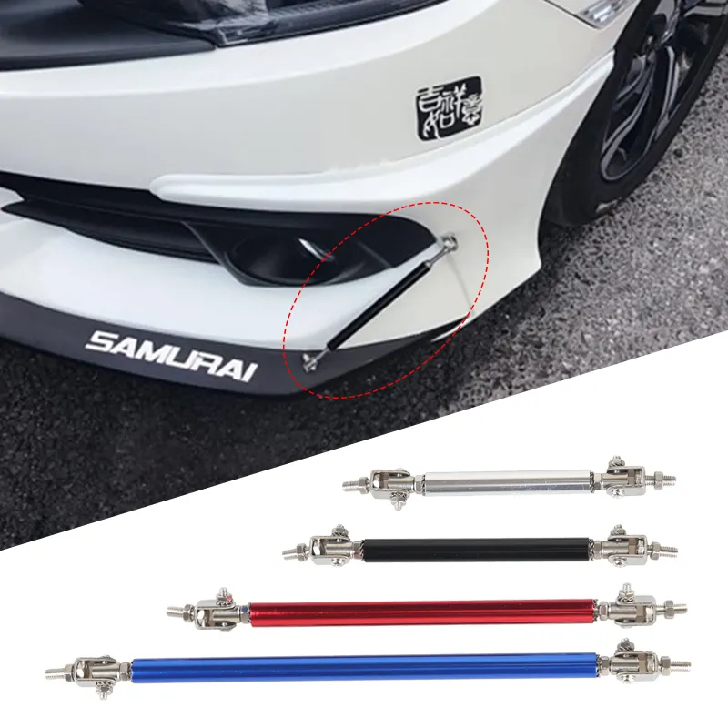 Nuovo 2x Universale Da Corsa Regolabile Anteriore Paraurti Posteriore Lip Splitter Barra di Supporto Kit Da Corsa 75mm/100mm Car Styling Tunning