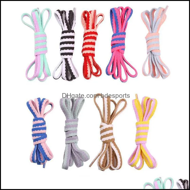120 cm Candy Color Shoelace Sports Shoes Laces Fashion Casual Canvas Polyester Shoelaces Flat Shoe Strings