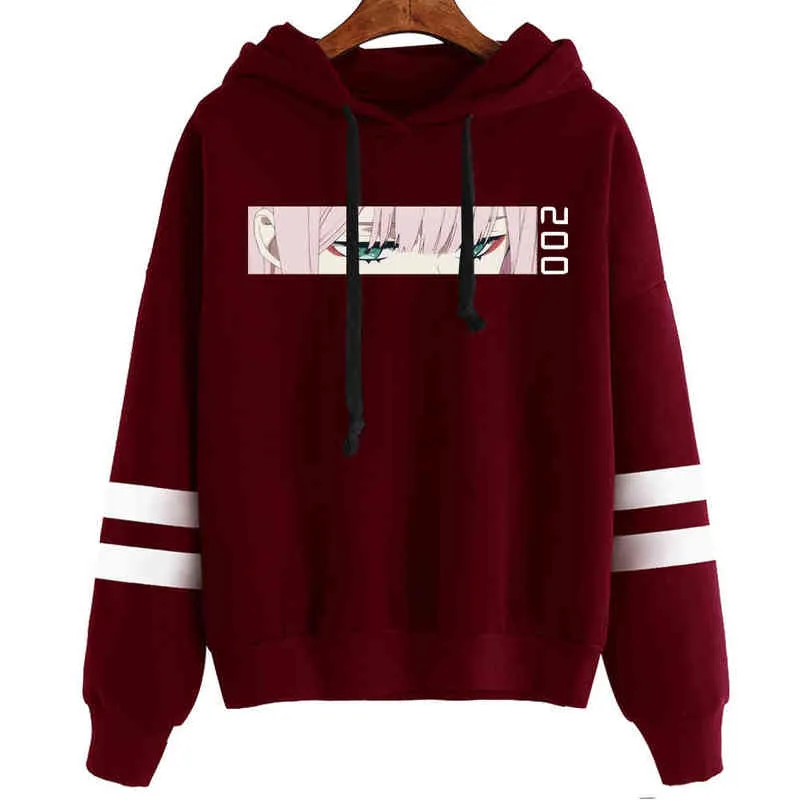 Sweat à capuche pour femme Darling in the Fanxx femmes pulls à capuche sweats zéro deux imprimé Anime à capuche haut H1227