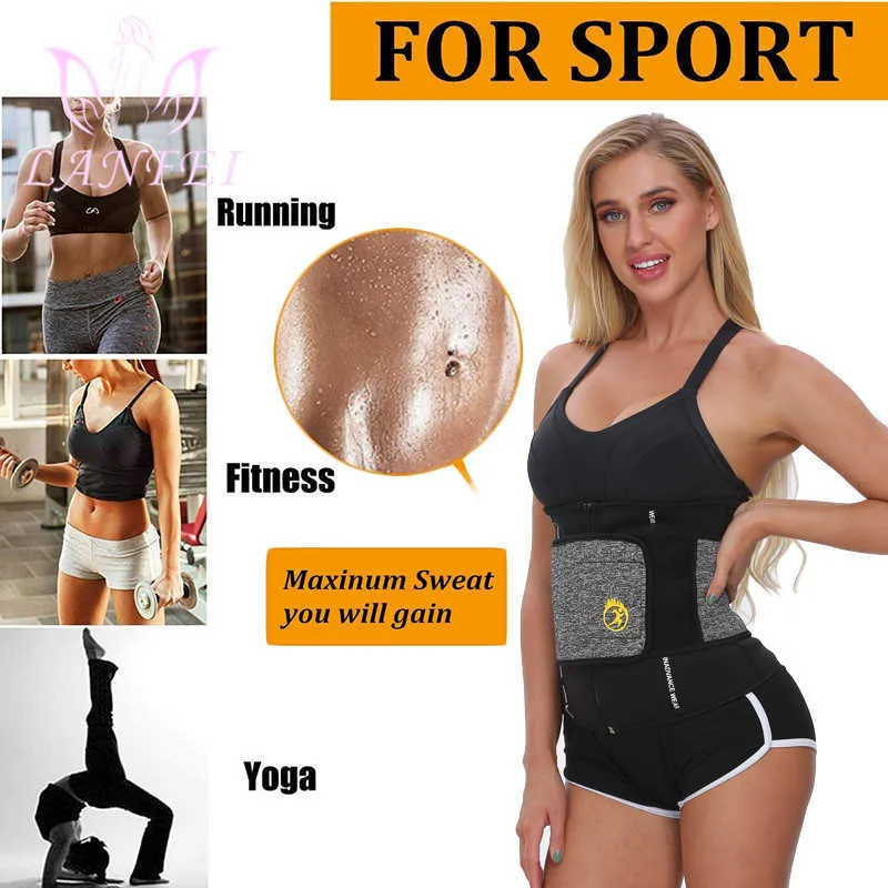 Lady Fat Burning Waist Trainer Corset Weight Loss Body Shaper Tummy Control  Belt