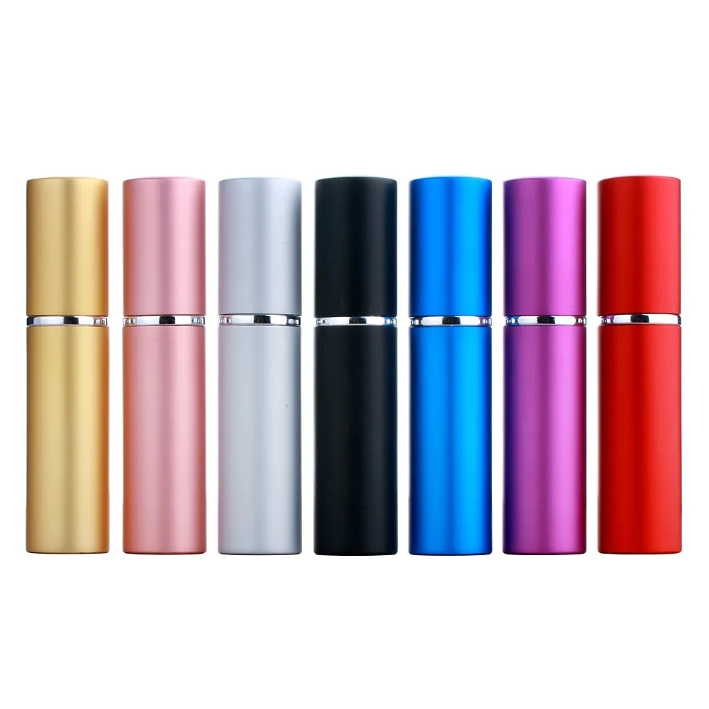 50Pcs/Lot 5ml Empty Perfume Bottle Refillable Portable Mini Travel Size Cosmetics Container Lotion Spray Atomizer