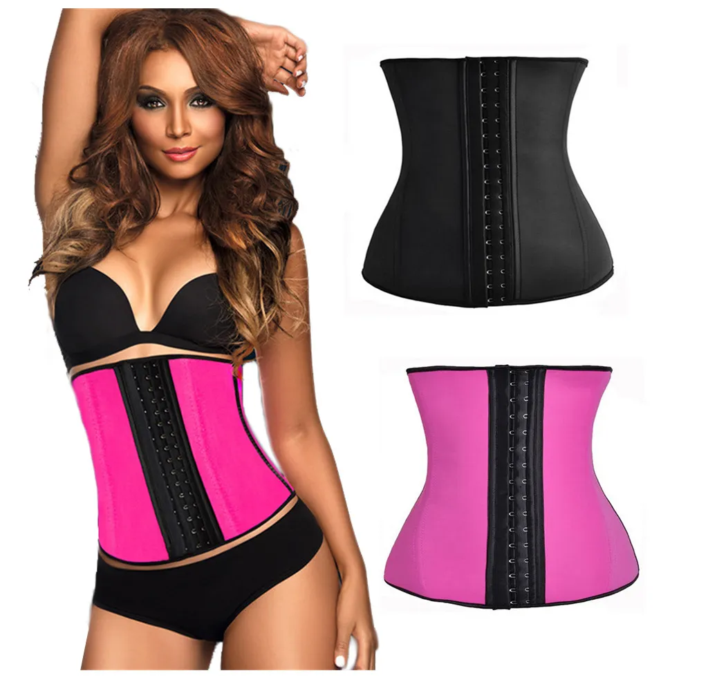 Bodysuit 여성 허리 트레이너 9 스틸 뼈 모양의 훈련 코르셋 Cincher Body Shaper Bustier Belly 슬리밍 벨트 S-3XL