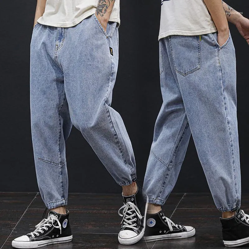 Men's Jeans Denim Men Plus Size Loose Fashion Spring Autumn Pants Nine Points Brand Jeans1