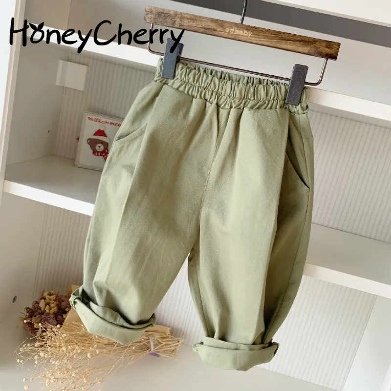 Детская корейская версия Ballen брюки в весенних гаремах штаны девочка детская одежда девочка 210515