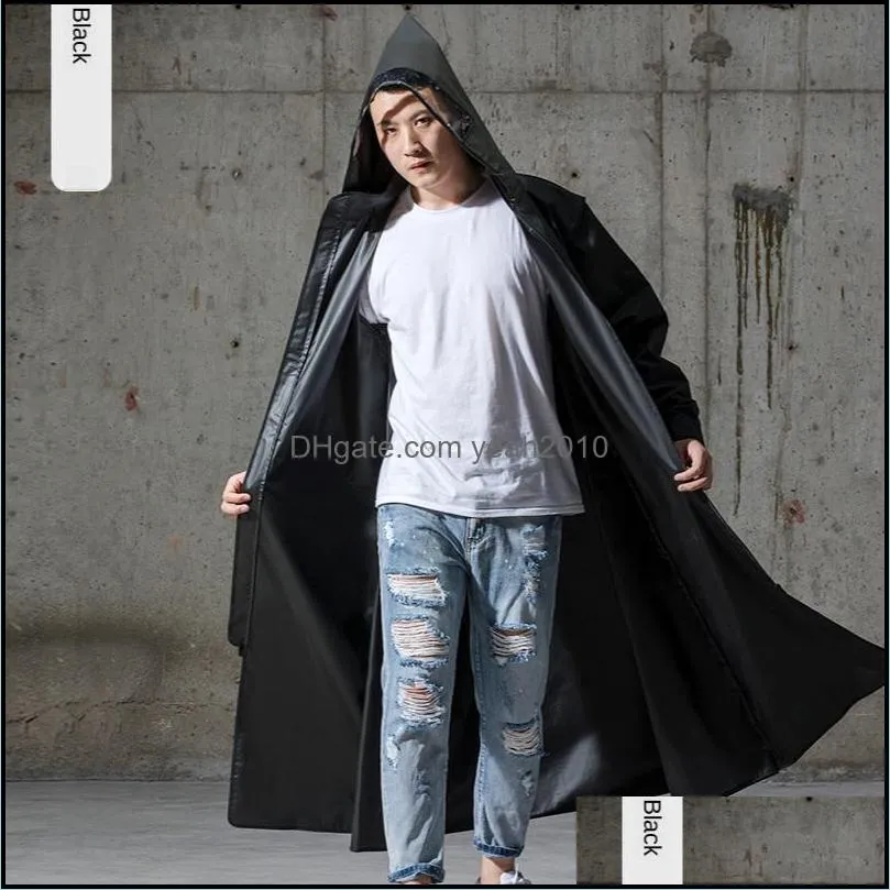 Raincoats Long Portable Raincoat Waterproof Large Unisex Adult Outdoor Hooded Poncho Motorcycle Transparent Lightweight QEA60YY