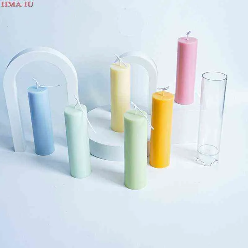 Plastic Candle Mold Conjoined Cylindrical Durable DIY Handmade Crafts Candle