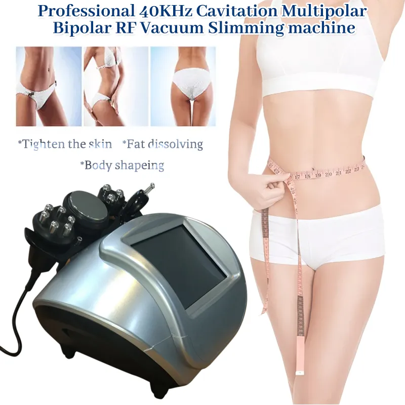 Portable 4 IN 1 Ultrasonic 40KHz Cavitation RF Slimming Machine For Face And Body