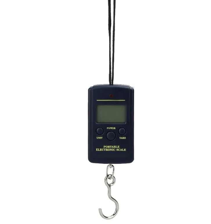 10g 40Kg Pocket Digital Scale Electronic Hanging Luggage Balance Weight without batteries and retail box 100pcs/lot