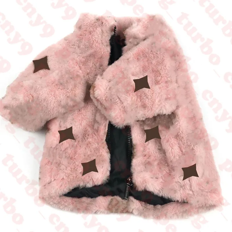 Manteau de fourrure pour animaux de compagnie veste chaude lettre imprimer animaux manteaux chien vêtements hiver derniers bouledogue chiens vêtements 300r