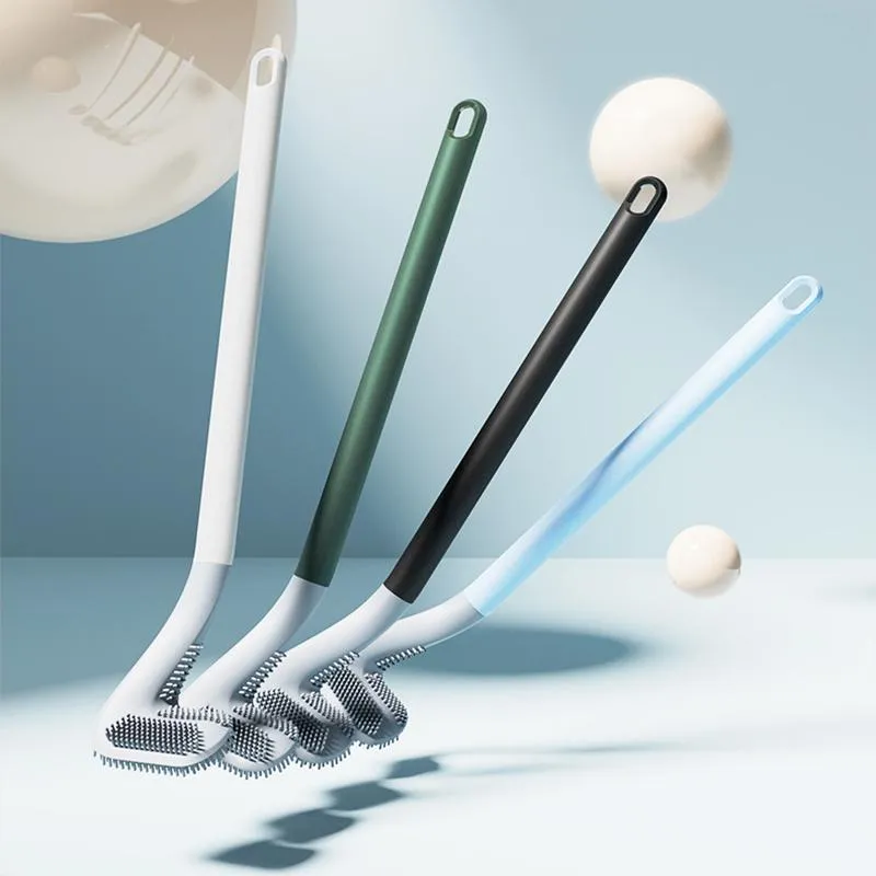 Creative Golf Toilet Brush Wall-Mounted Soft Glue No Dead Corner Daily Necessities Long Handle Cleaning Brushes XG0356