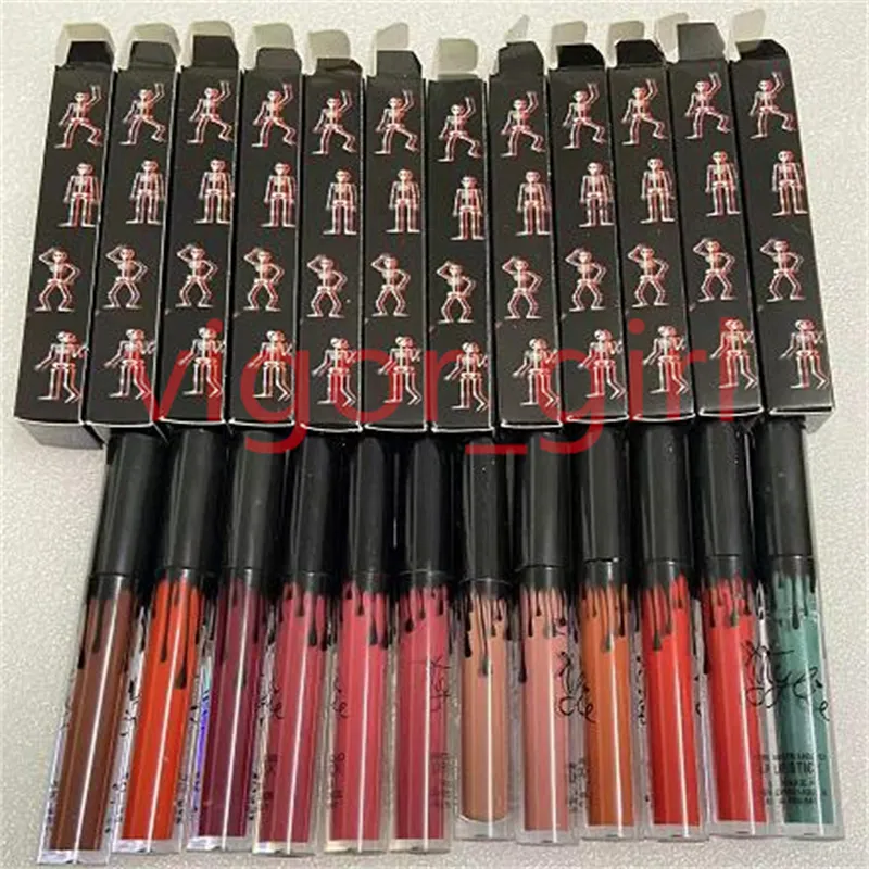 Nytt KL Brand Lipstick 12 Colors Lip Blush Makeup Långvarig Moisture Lipgloss Kosmetika Gratis frakt