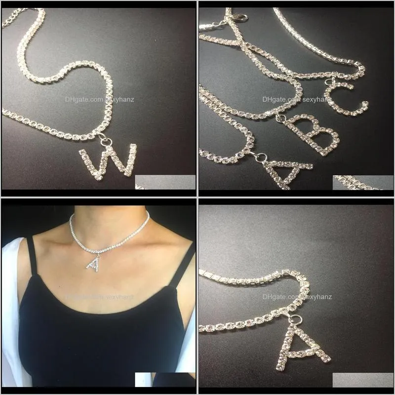 Fashion Party Necklace simple Necklace 26 letter A-Z alphabet