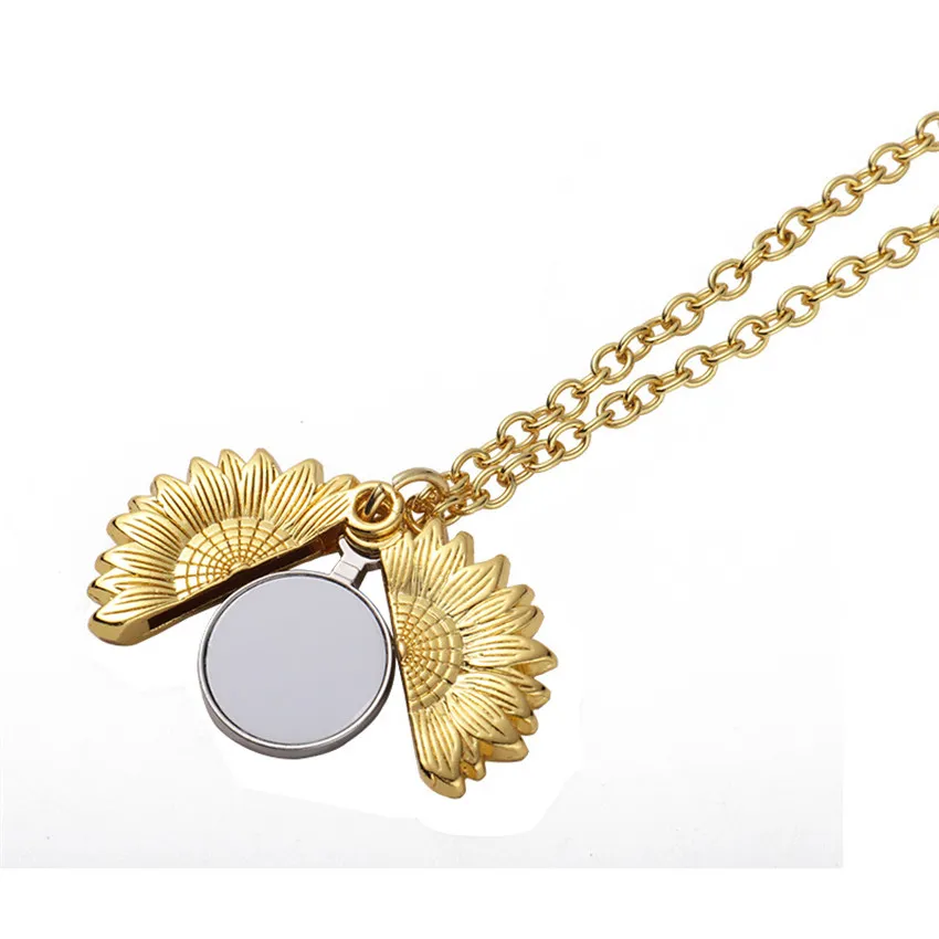 Kay Jewelers Pendants Sublimation Sunflower Necklace Thermal