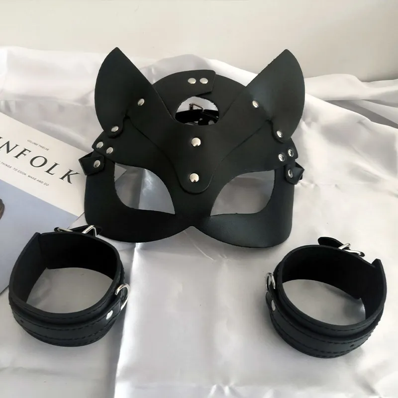 Maschera per gli occhi sexy da donna, metà occhi, viso in pelle di gatto per feste in maschera, carnevale, cosplay, maschere di fantasia Dropshiping