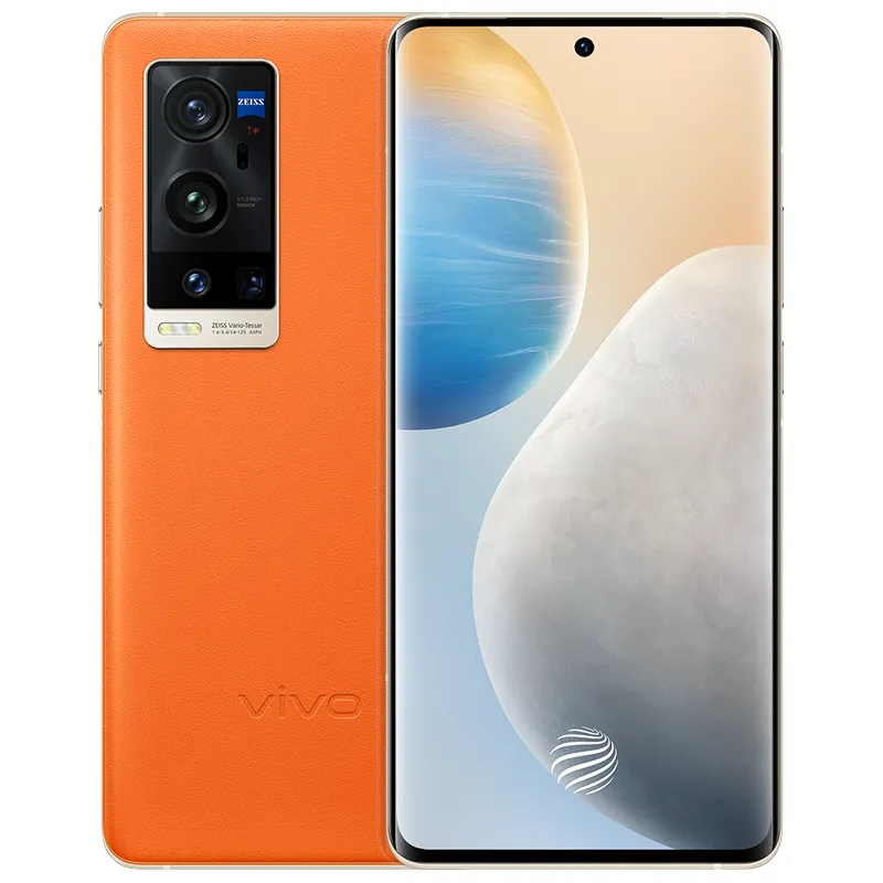 Oryginalny Vivo X60 Pro + Plus 5g Telefon komórkowy 12GB RAM 256GB ROM Snapdragon 888 50mp 4200mAh Android 6.56 "Amoled Pełny ekran Palca ID Face Wake NFC Inteligentny telefon komórkowy