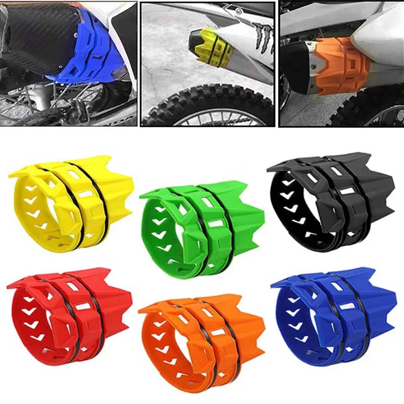 Motorcycle Uitlaatsysteem Uitlaatbescherming Beveiligingsbeveiligingsbeschermers Motocross Dirt Bike Uitlaten Matlers Silencer Moto Onderdelen Universeel