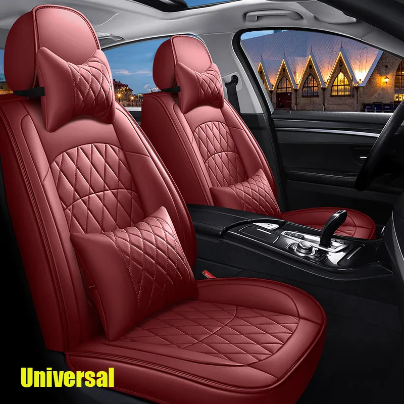 Bilstolskydd för Audi A3 A4 B6 A6 A5 Q7 Fit BMW Toyota Seats Interiörskyddskudde Set Automotive Seat Covers Universal Automotive Parts