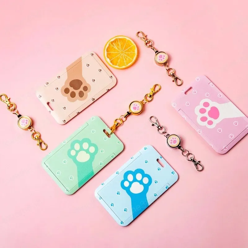 Adorable Cartoon Girl Id Card Key Chain With Badge Reel And Bag Buckle From  Loveme3878, $2.08