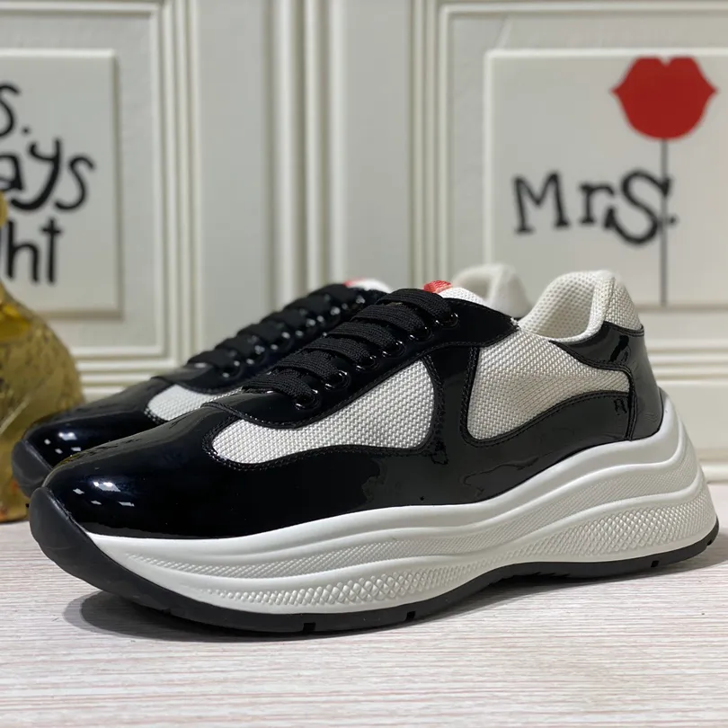 オンラインでの早期割引 デザイナーメンズアメリカ南カップxlレザーシューズ高品質特許フラットトレーナーブラックメッシュレースアップカジュアルスニーカー屋外ランナートレーナー ネット通販 サイト Lebenlog Com Br