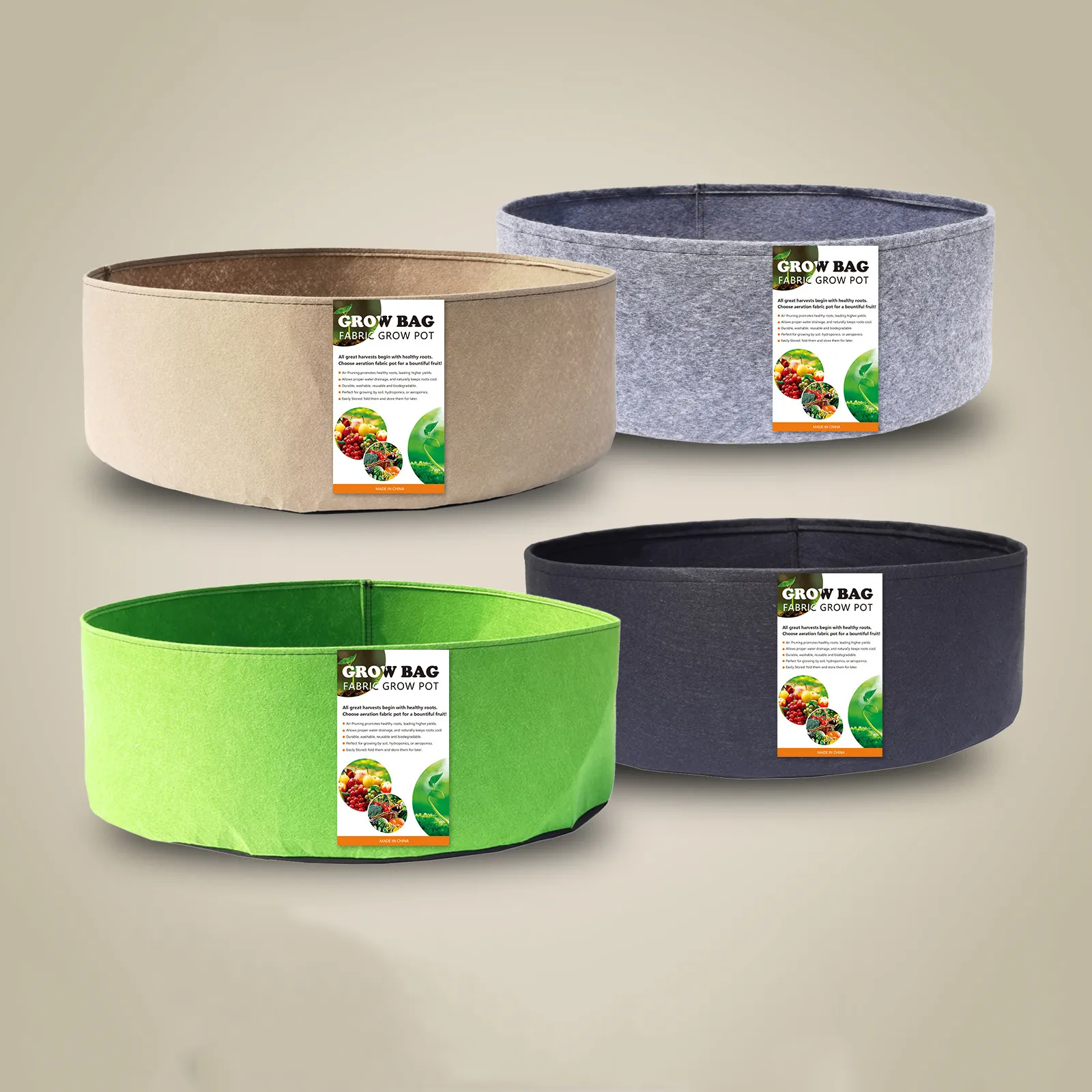 Eco Friendly Potato Fabric Grow Bag For Seedling And Growing Pot