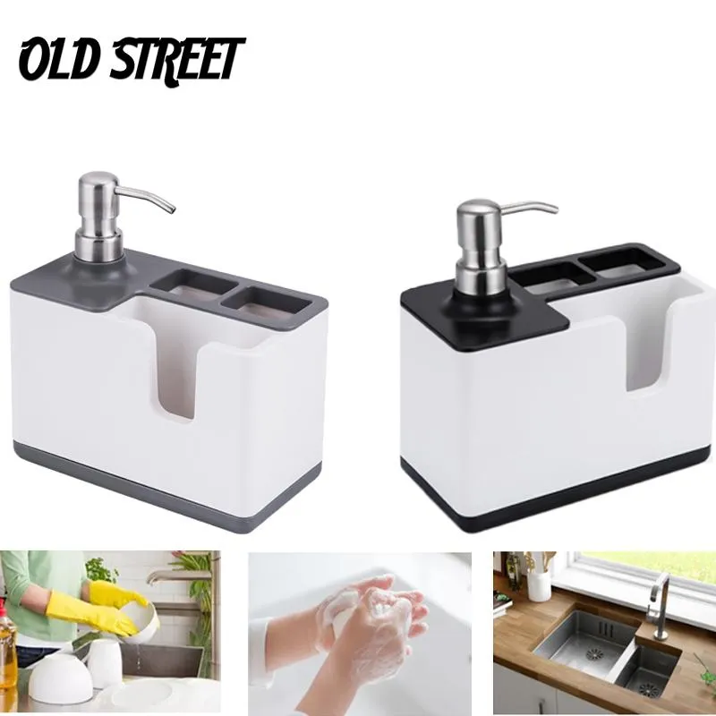 Multifunctional Kitchen Liquid Soap Holder And Hand Washing Device For