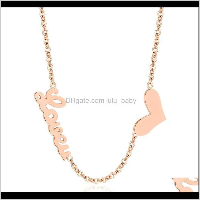 korean version of peach heart letter anklet fashion versatile women`s ring titanium steel rose gold foot jewelry