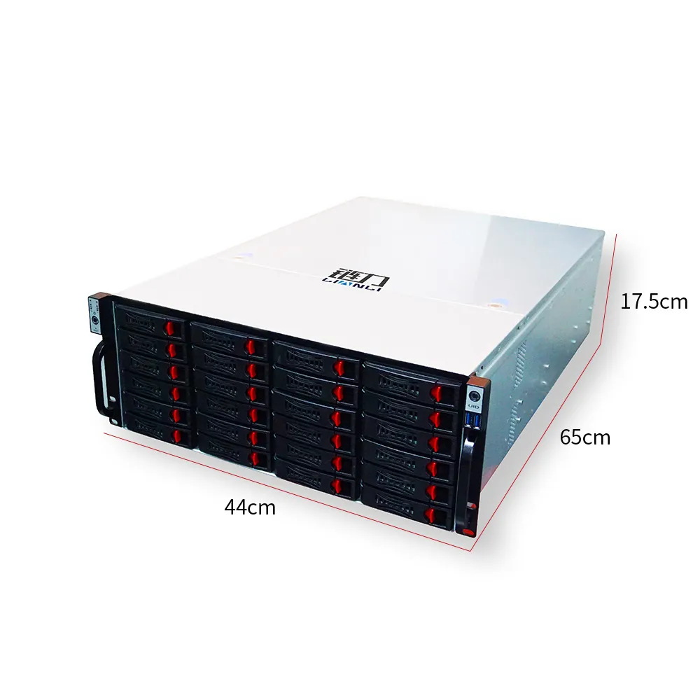 OEM IPFS Miner Rig Set Case Distributed Storage Server 4U 24 Bays Rack Swap Servers For Filecoin