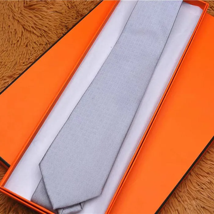 Marques hommes cravate formelle robe affaires 100% soie cravates mariage mode impression cravate cadeau box289C