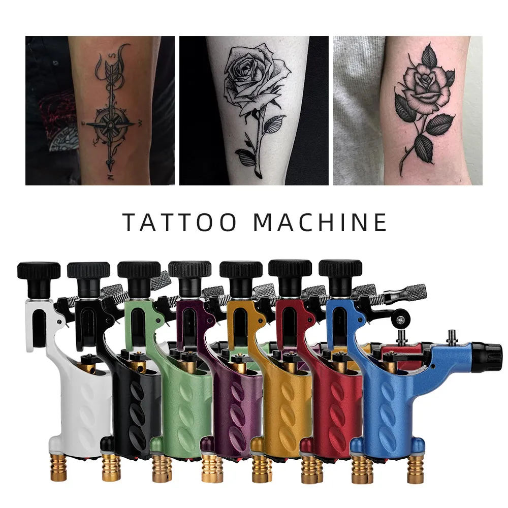 Tatuagens de tatuagem rotativa Tatuagens Arte Corporal Dragonfly Hand Professional Construído Shader Liner Assorted Tatoo Motor Gun Kits Fornecimento