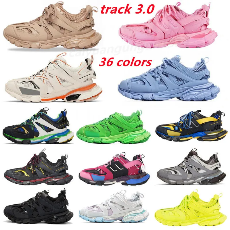 2022 Nouveau Designer Track Tess S 3.0 Chaussures de randonnée pour hommes Femmes Orange Bleu Rose Clunky Casual Sneaker Papa Chaussures C34