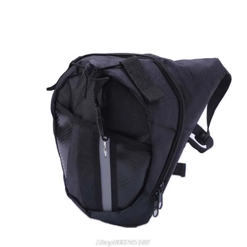 Bolso al aire libre Gota de pierna Motocicleta Paquete de cintura Unisex Fanny Thigh Bel Bags BIGS BIGS AU24 20 Dropship 210708