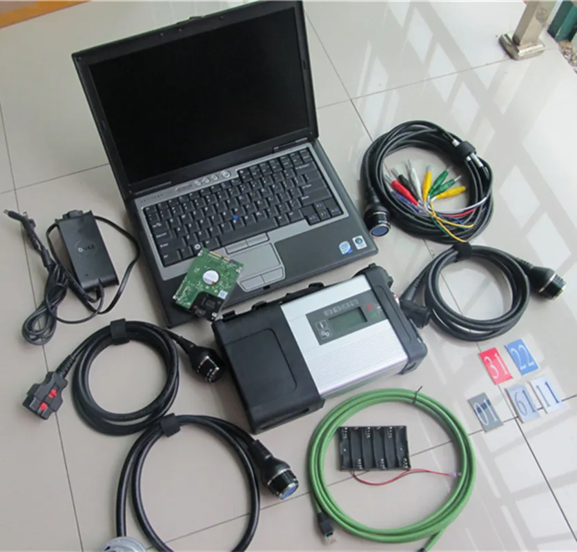 Stella di MB per strumento di scansione diagnostica benz sd connect c5 con laptop d630 ram 4g hdd 320gb win10 pronto per l'uso