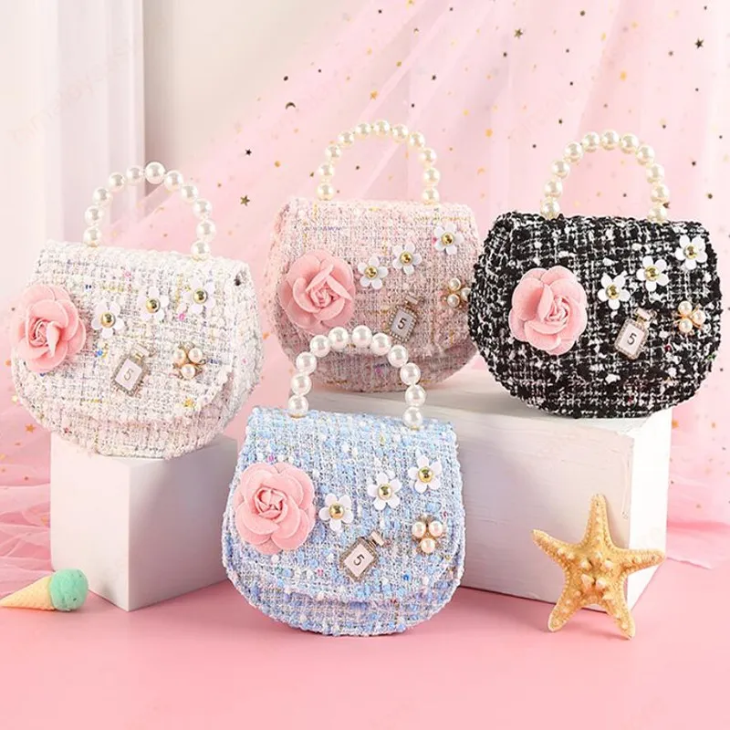 Girls Silicone Pearl Handbags Messenger Bag Shoulder Bag - Temu