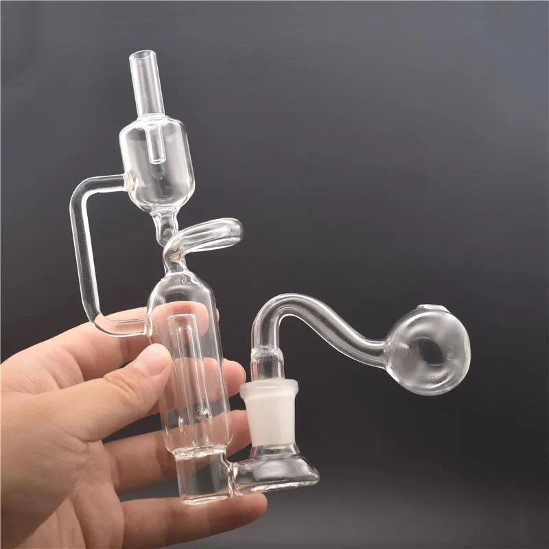 New desgin Billig glasbong Rökvattenpipa med 14mm glasoljebrännarrör Dab Straw Oil Rigs for Dry Herb Wax Bong