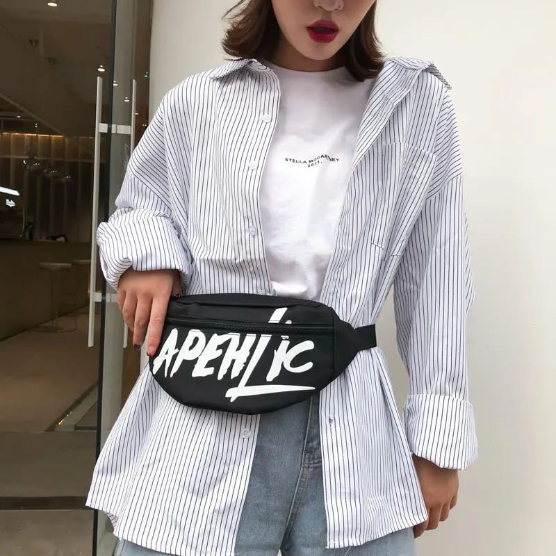 Waist Bags Women Bag Unisex Chest Pack Hip High Capacity Belt Fanny Casual Kidney Female Canvas Wallet