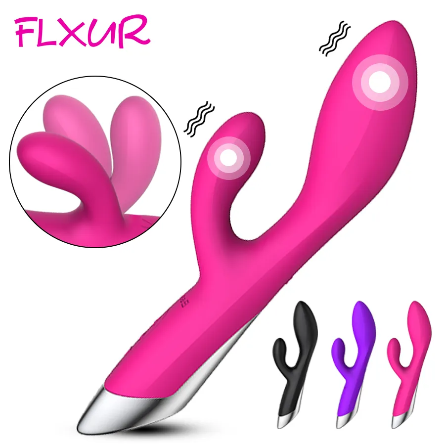 Flxur 10 Режимы Кролик Вибратор G Spot Vangina Orgasm Секс Продукт Клитор Женский Мастурбация Дилдо Вибратор Секс-Игрушки для Женщины Y201118