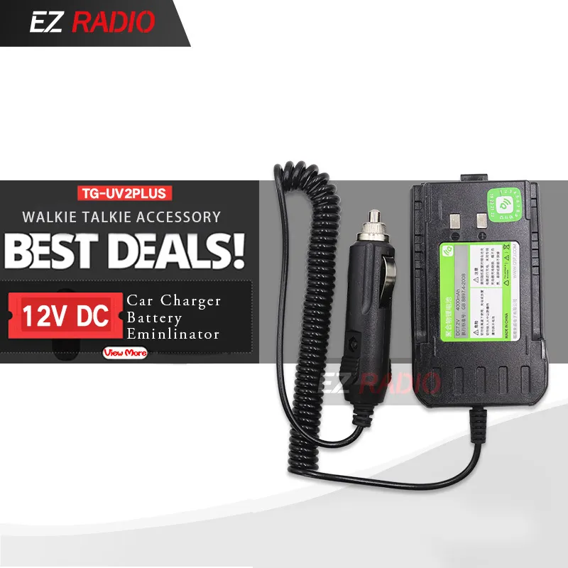 Orijinal DC Pil Eliminator QuansHeng TG-UV2 10 W Walkie Talkie Quansheng TG UV2 Artı Araç Şarj 12V