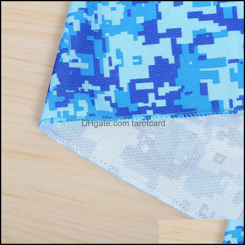 33*88cm Camouflage Cool Towels Ice Cold Towel Summer Sunstroke Sports Yoga Exercise Cool Quick Dry Soft Breathable Sports Towel Toalla