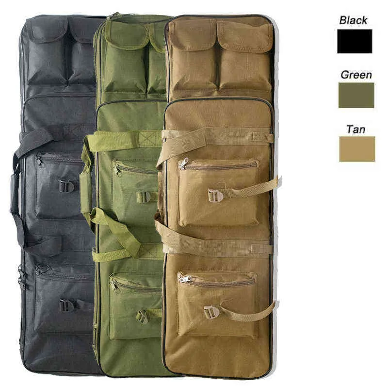 Taktik Molle Silah Torbası Avcılık Sniper Tüfek Taşıma Koruma Kılıfı Airsoft Kılıf Ordu Dişli Çekim Paintball Askeri Sırt Çantası W220225